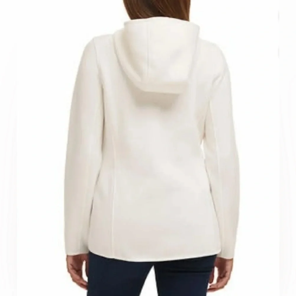 Andrew Marc Women's Cozy Hi-Low Soft Fleece Hooded Jacket Full Zip Hoodie